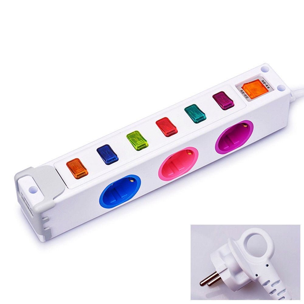 현대일렉트릭 스위치 콘센트 6구 5M USB 2구