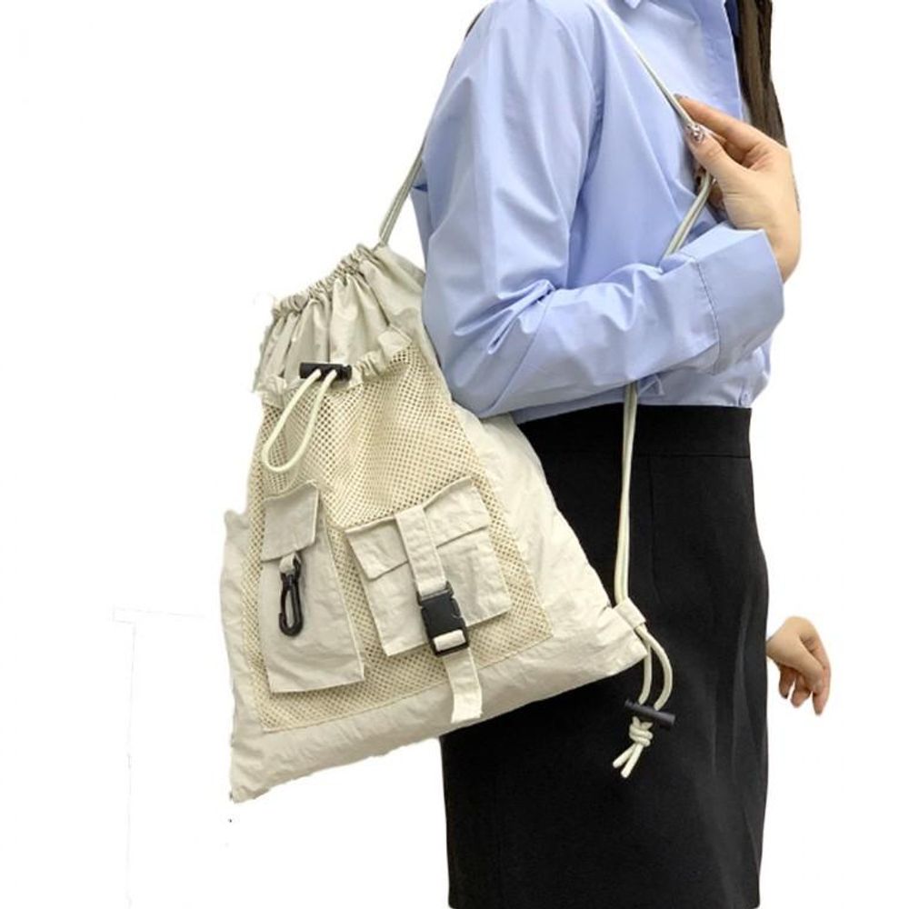 인기 데일리 여성 백팩 메쉬포켓 가벼운 가방 쪼임 책