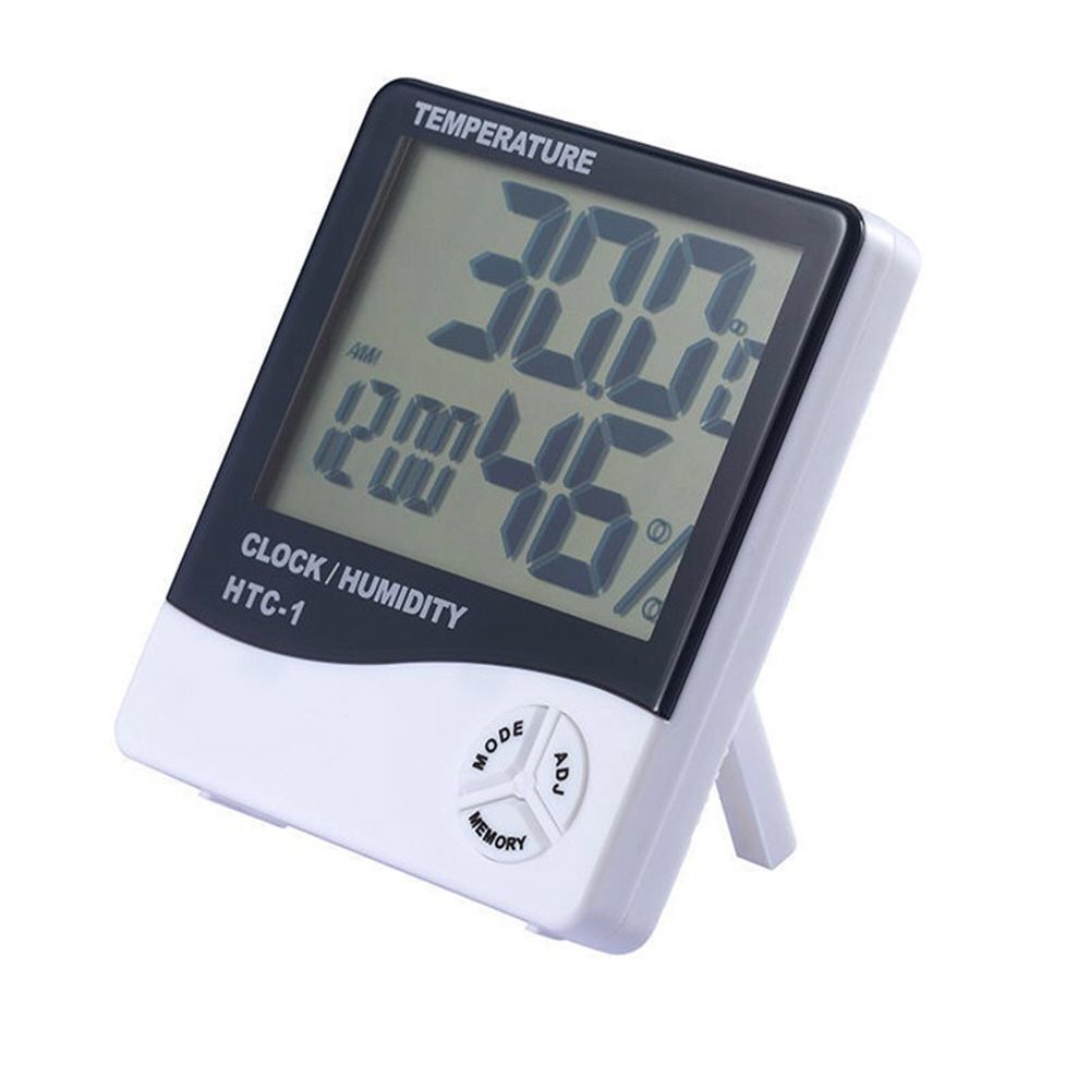 5in1 선명 큼직 디지털 온도계 습도계 탁상 알람 시계