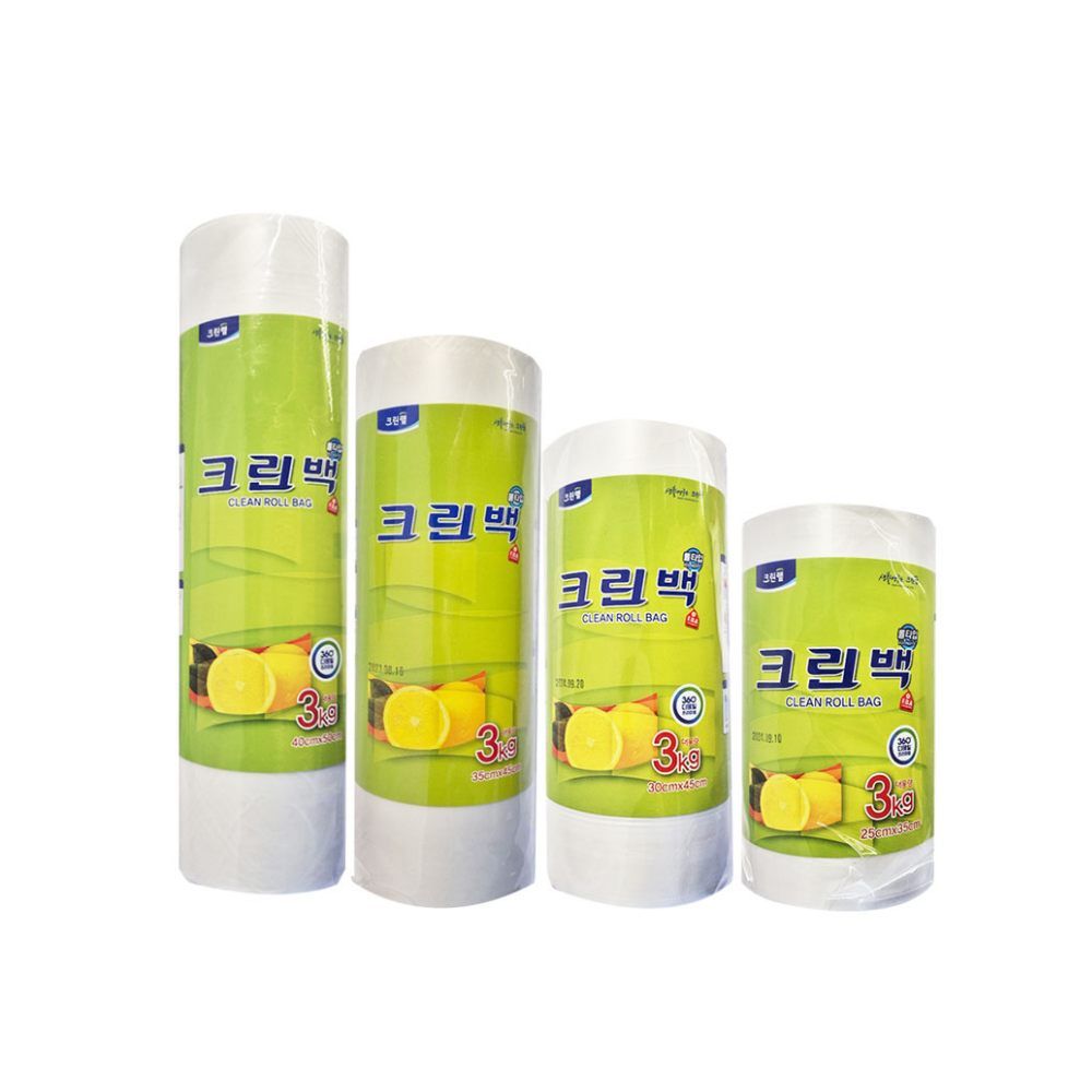대용량 크린백 롤백 3kg 업소용 위생비닐 4사이즈선택