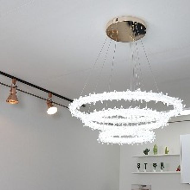 LED 팬던트 조명 스완 W483-3 75W 크리스탈 주광색