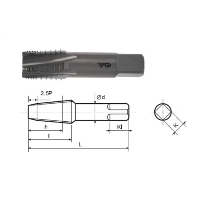 인터럽티드 스파이럴 파이프탭 SF.NPT1/8-27(T15912