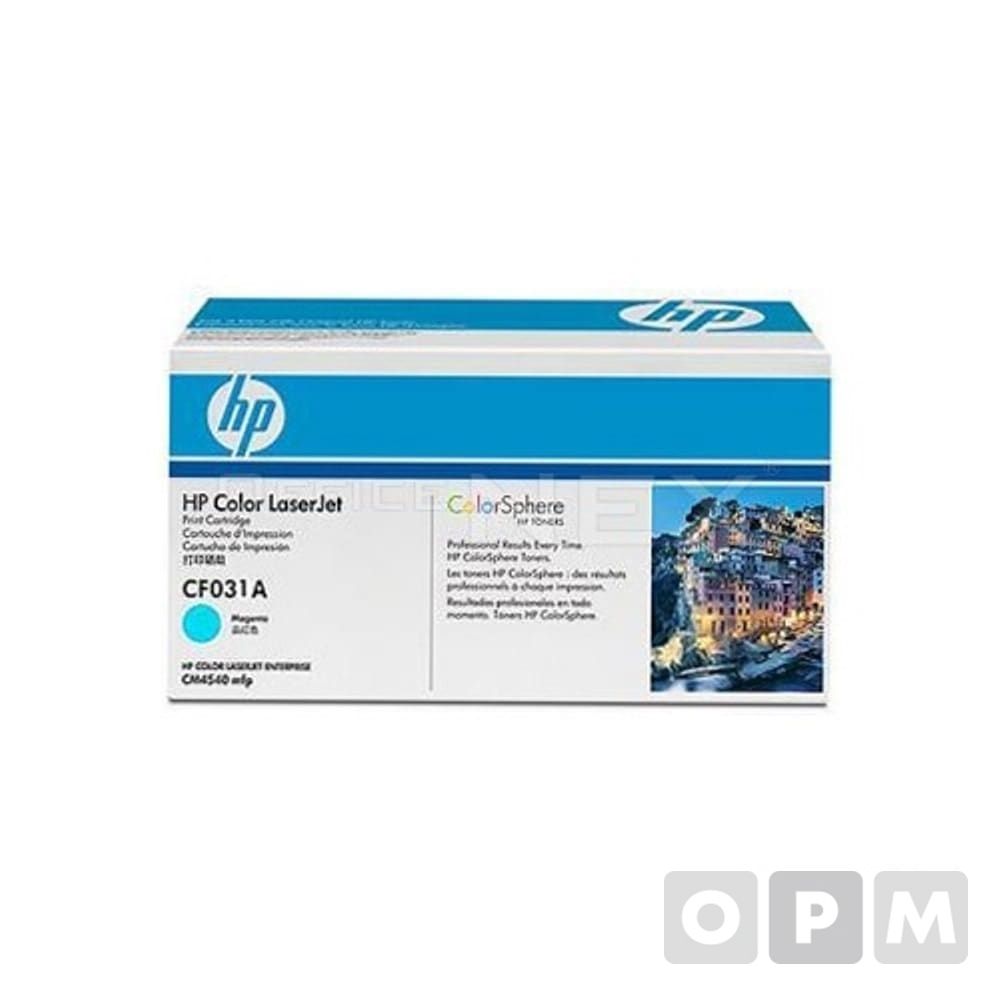 HP 토너 CF031A/청색/12500매/1EA