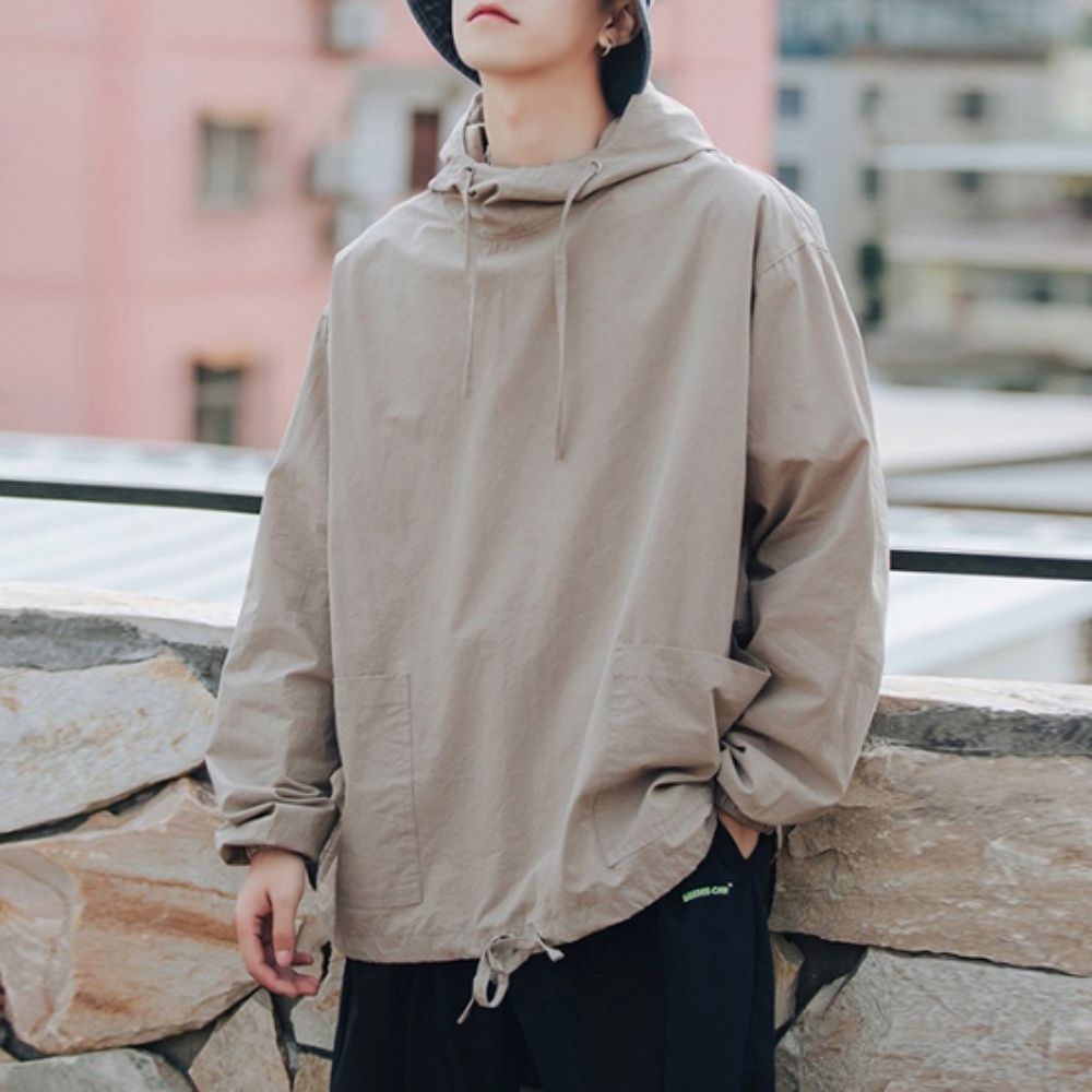 남자 아우터 바람막이 후드 아노락 캐주얼 데일리룩