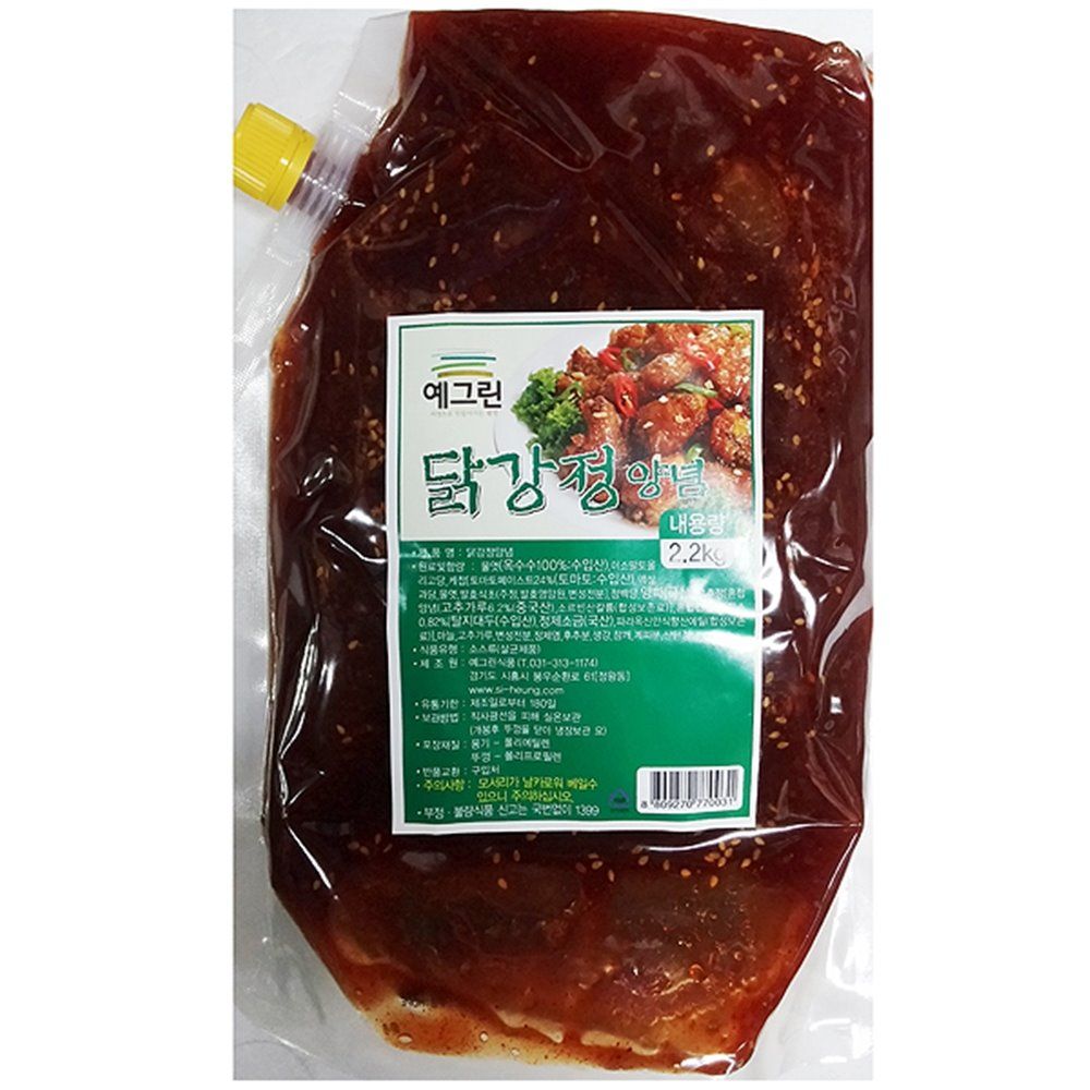 업소용 분식점 식당 식자재 재료 닭강정소스 2.2kgX6
