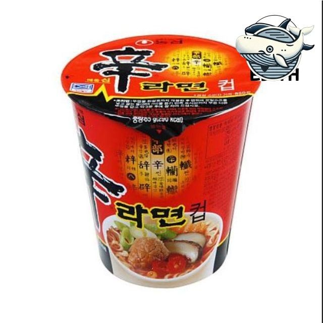 간편한 신라면 컵라면 박스 즉석 간편식 뜨거운