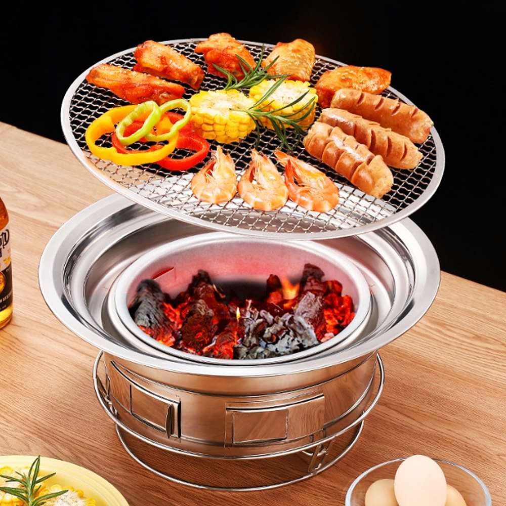 야외용 바비큐 그릴 화로대 스테인리스 석쇠 망 훈제