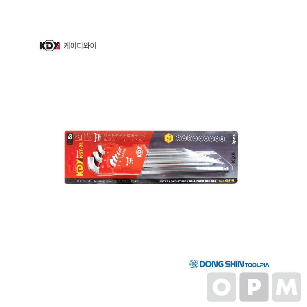 엑스트라스터비볼렌치셋트 KST-9L (9PCS) 1.5~10MM