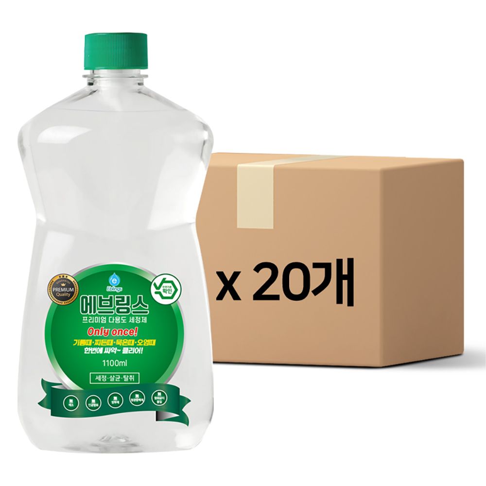 에브링스 다용도 세정제 1100ml 20개 재고정리