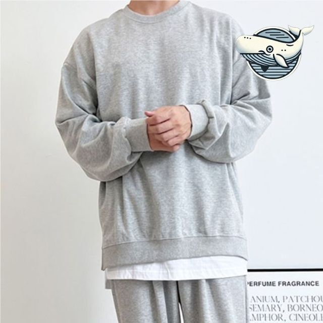 편안한 남자 루즈핏 기모 긴팔티 기본 맨투맨