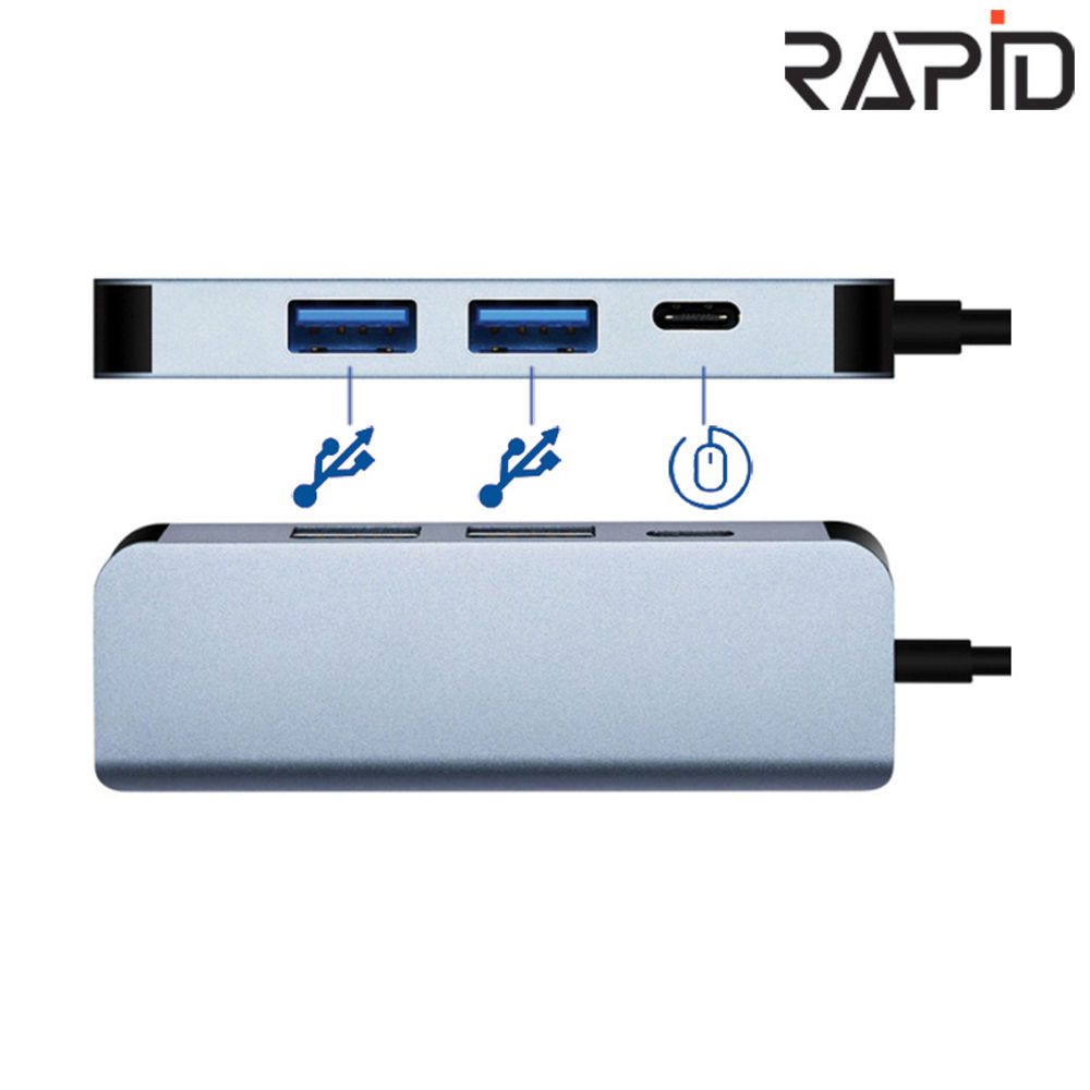 RAPID USB C타입 4in1 멀티 허브