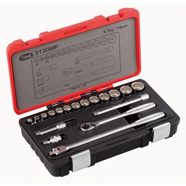 3130MP 토네핸드소켓세트 1SET 3/8x18PCS (3130MP)