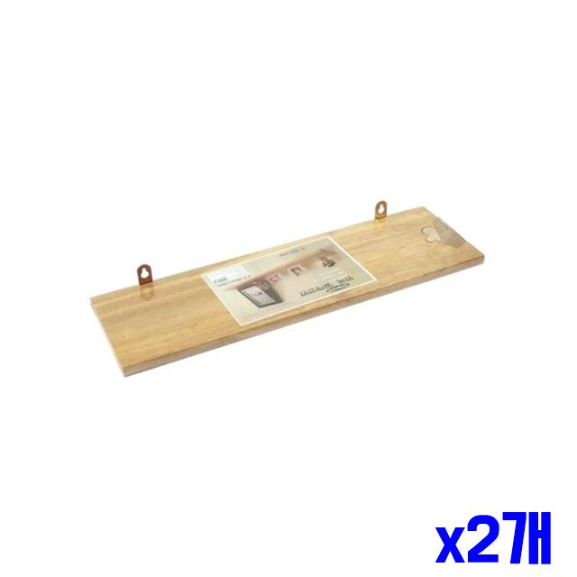 인테리어 홈인테리어 x2개 일자선반 DIY 500mm 원목