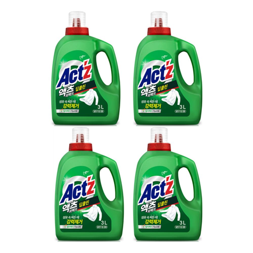 액츠 퍼펙트 딥클린 용기 3.0L 한박스(4개입)