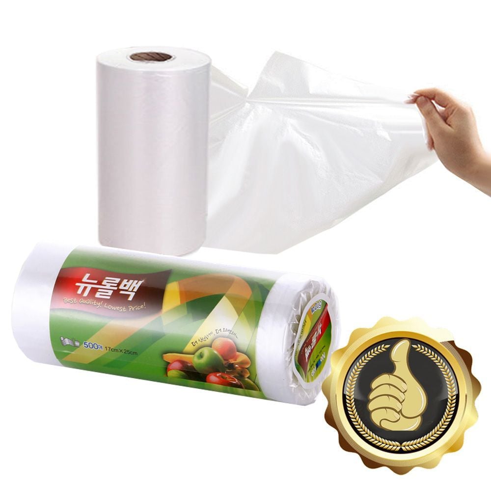 롤 뉴롤백 17x25cm 미니 위생백 비닐봉지 500매 대용량