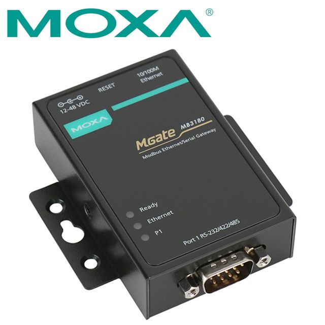 MGate MB3180 RS232 422 485 Modbus TCP 게이트웨이