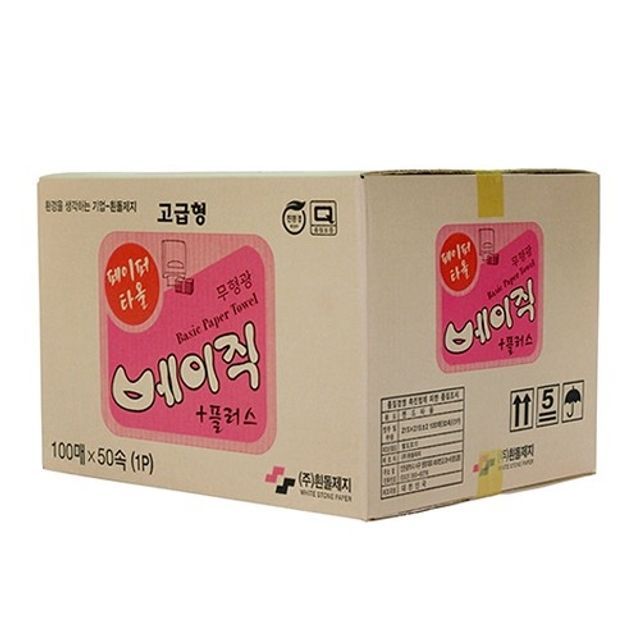 무형광 베이직플러스 페이퍼타올 1겹 5000매