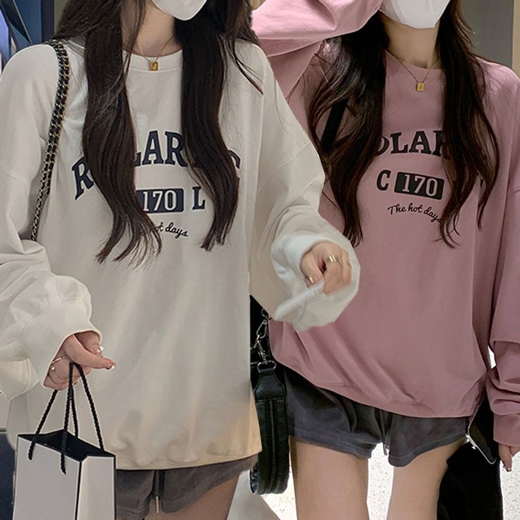 여자티셔츠 가을티셔츠 레터링티셔츠 여성무지맨투
