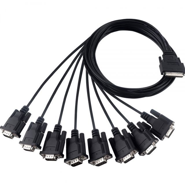 MOXA CBL-M68M9x8-100 8포트 시리얼카드 케이블 1m