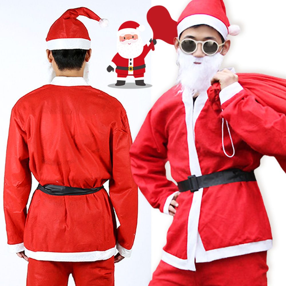 크리스마스 산타복 5종 보급형 아빠 산타 분장 옷