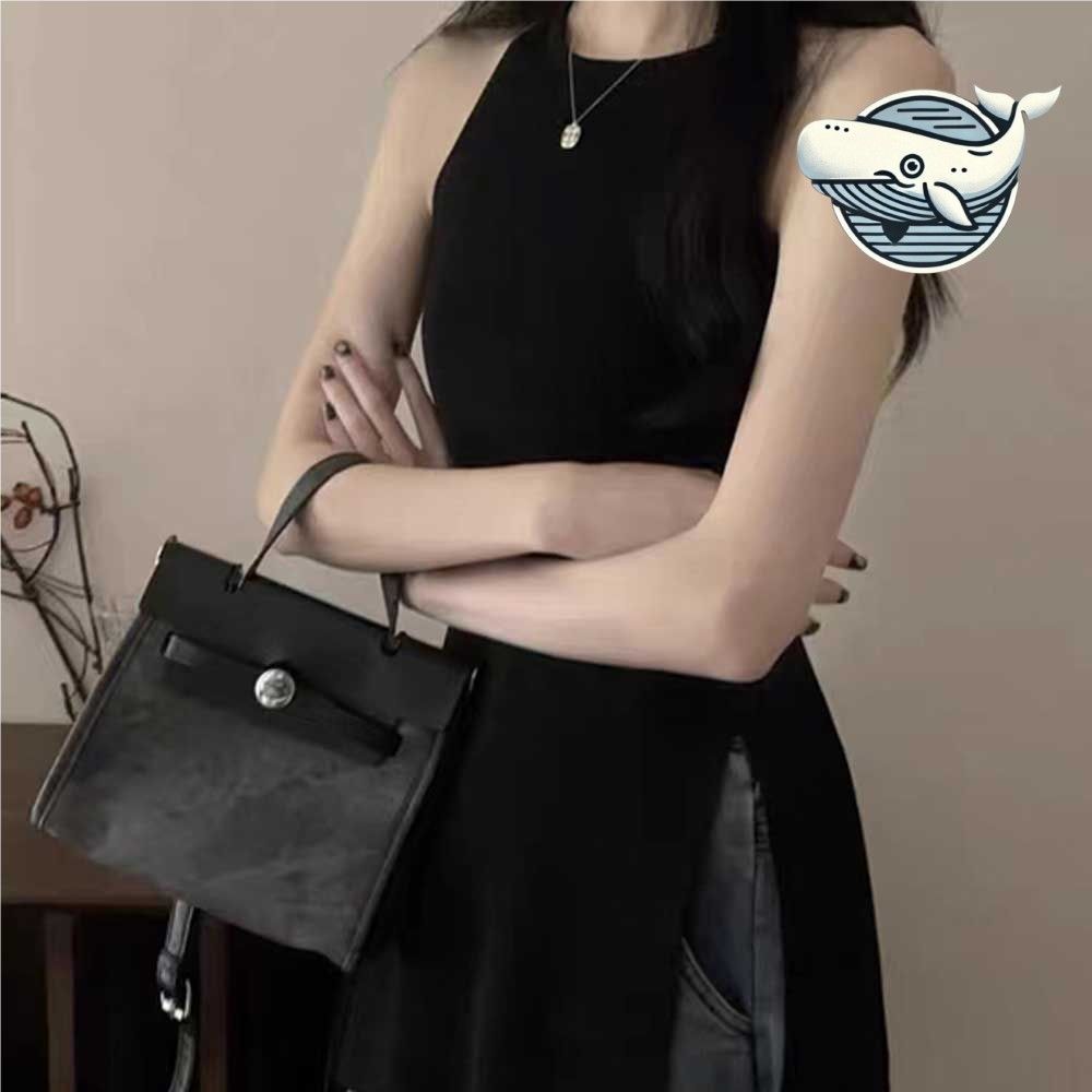 여름 필수 홀터넥 롱 민소매 드레스 바캉스