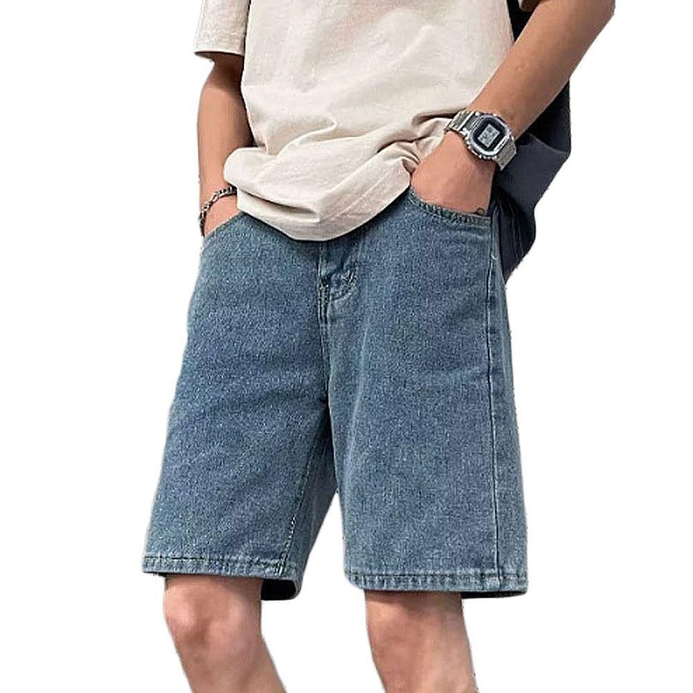캐주얼 남자 데님 반바지 신상 여름 5부 밴딩 팬츠