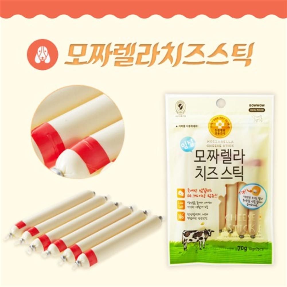 바우와우 모짜렐라치즈스틱 70g