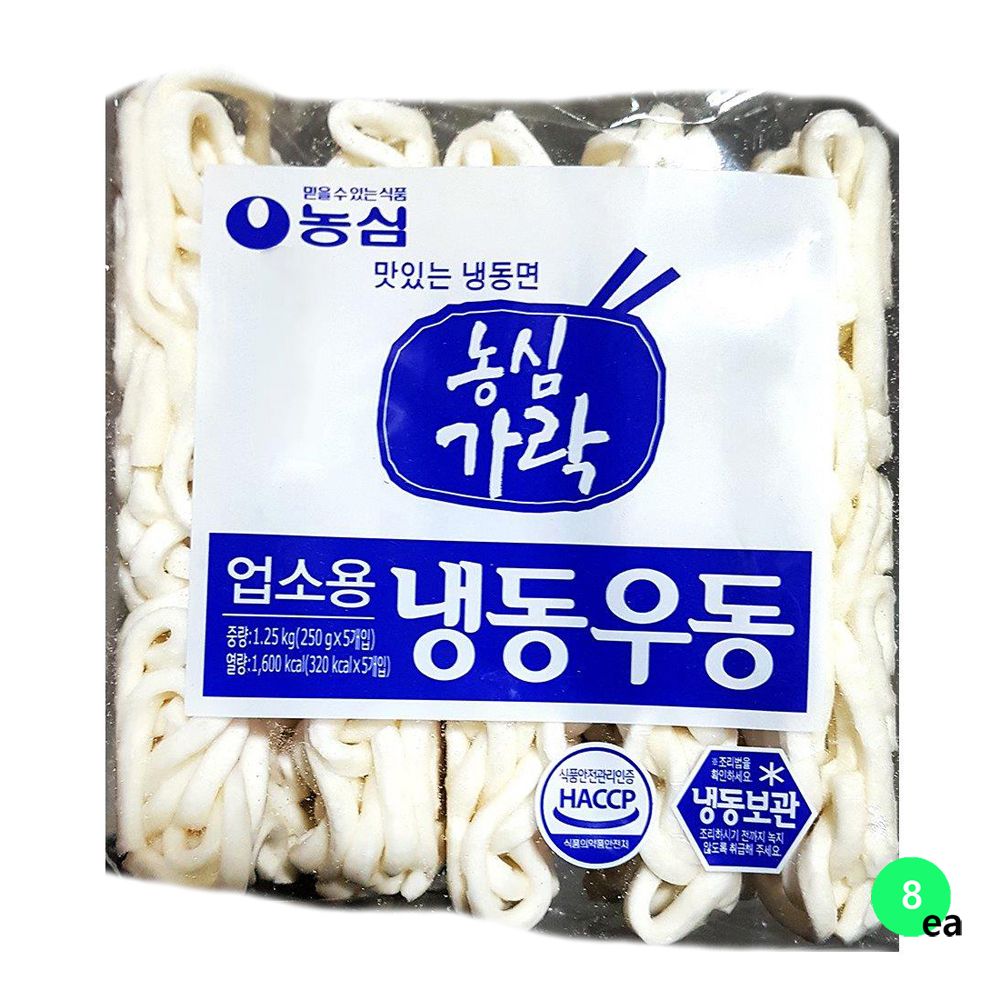 농심 우동면 냉동면 즉석식품 분식재료 (250gX5)X8