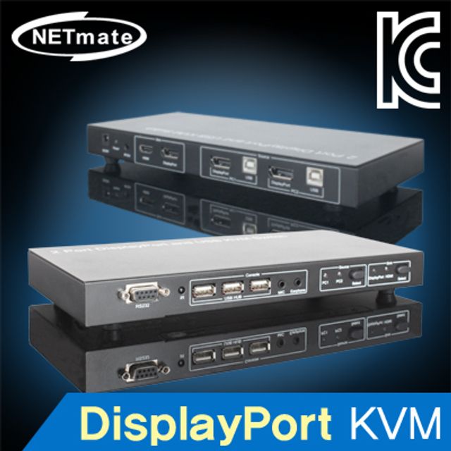 강원전자 넷메이트 DisplayPort KVM 2-1 스위치(USB
