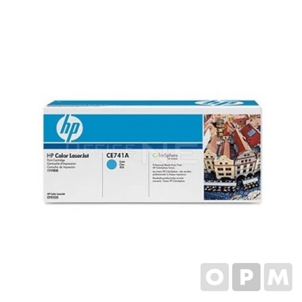 HP 토너 CE741A/청색/7300매/1EA