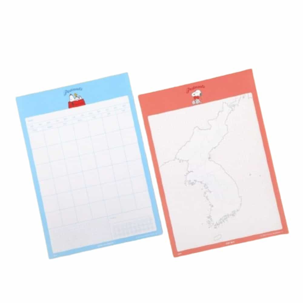 스누피 B5 메모 패드 흰색메모지 회사메모지
