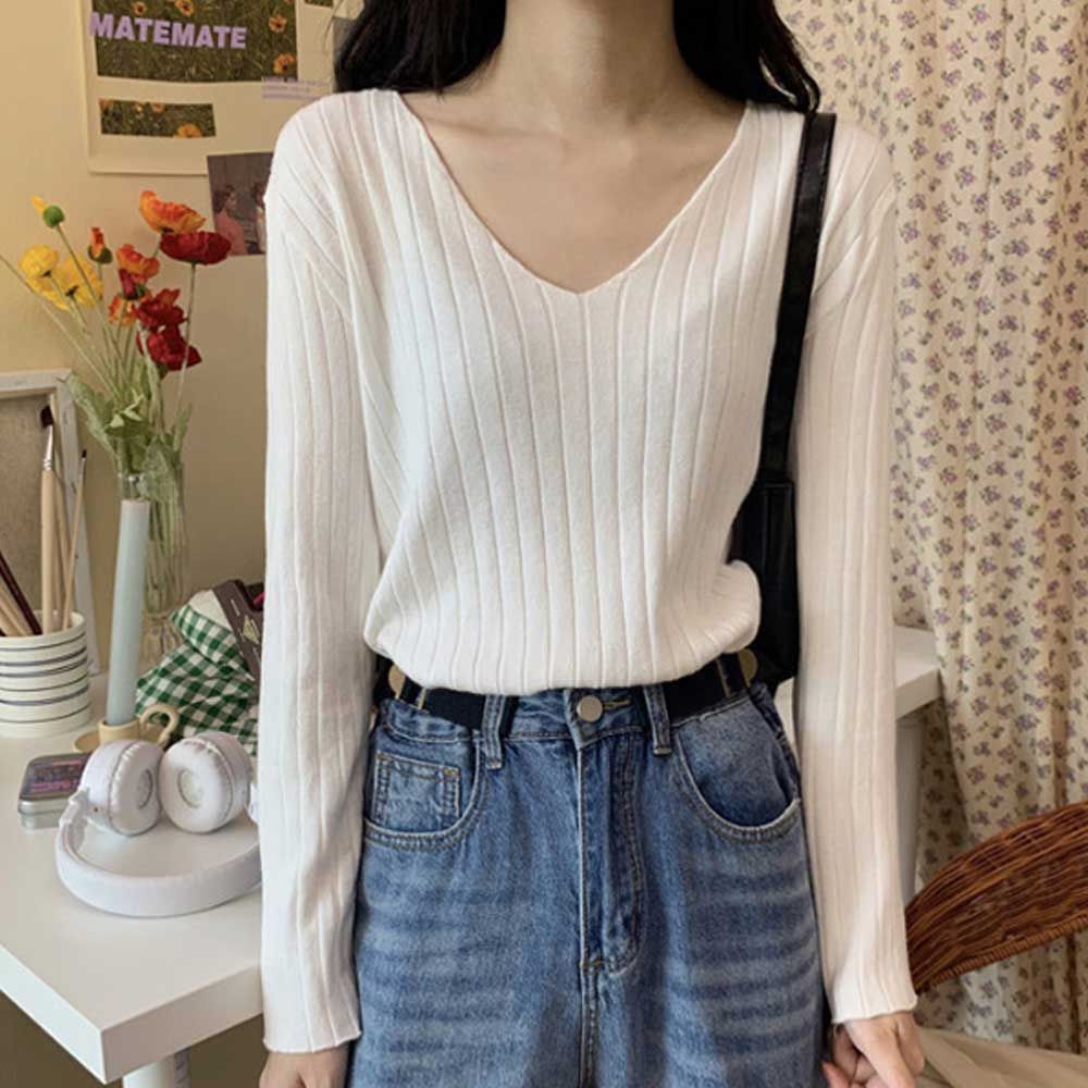 룩 스타일 데일리 가을 여자 티셔츠 봄 여성트