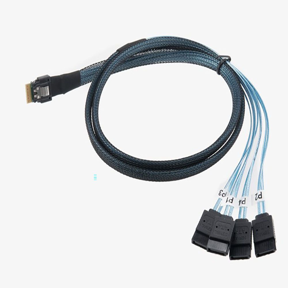 Coms SAS SFF 8654 SATA 4 케이블 Mini SAS 38P to SA