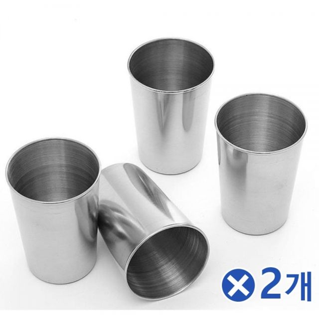 전용케이스 스텐 캠핑컵 170ml 4px2개 업소용컵 여름