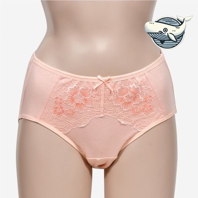 여성 레이스 맥시팬티 편안한 면 소재 5매입