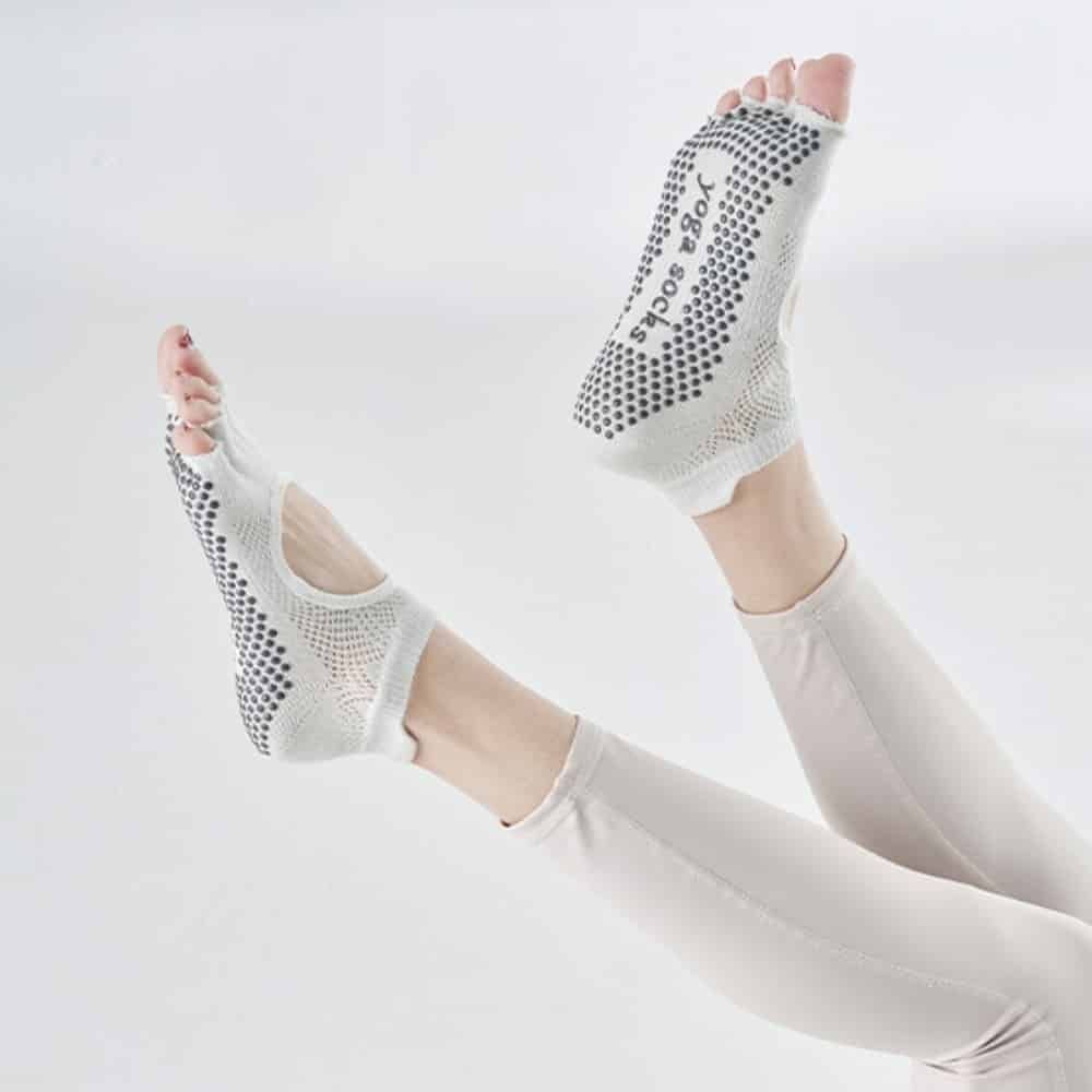 오픈토 필라테스양말 4색 운동용양말 땀흡수양말