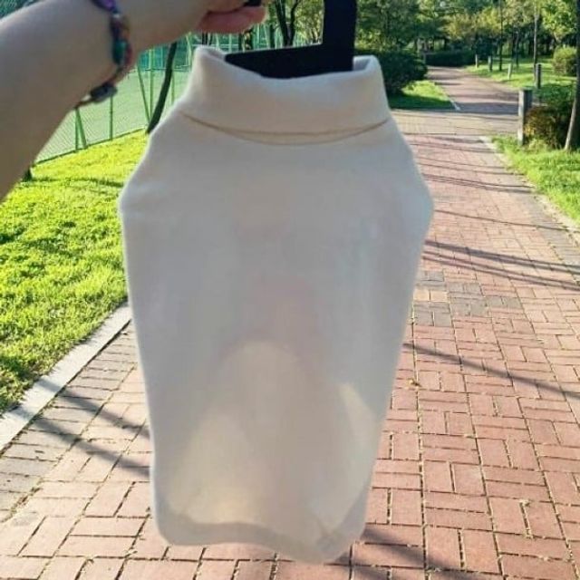 (SK펫)폴라티셔츠 아이보리(S1.M2.L2.XL1총6벌세트)