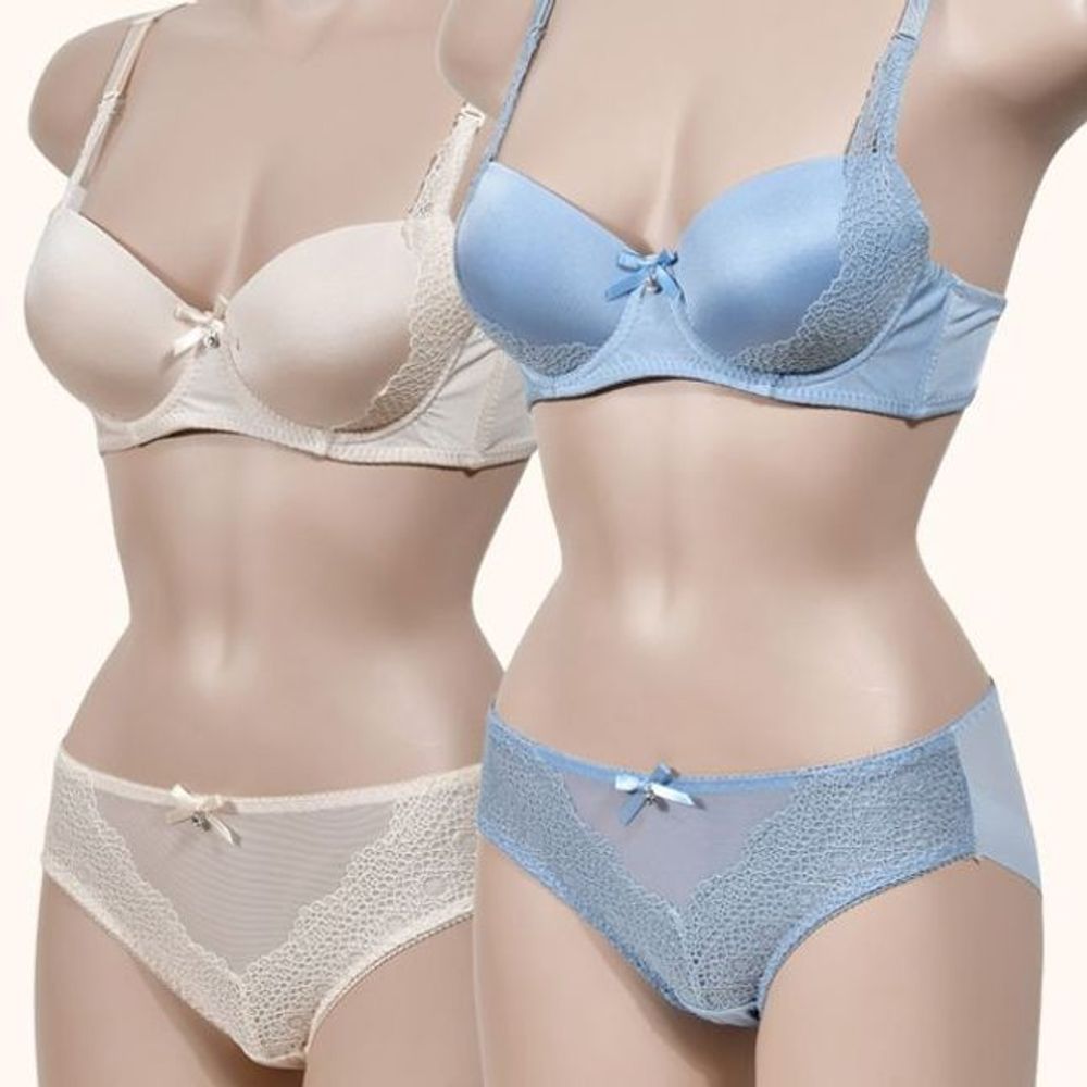 브라세트 레이스 컵 포인트 속옷 여성 섬세한