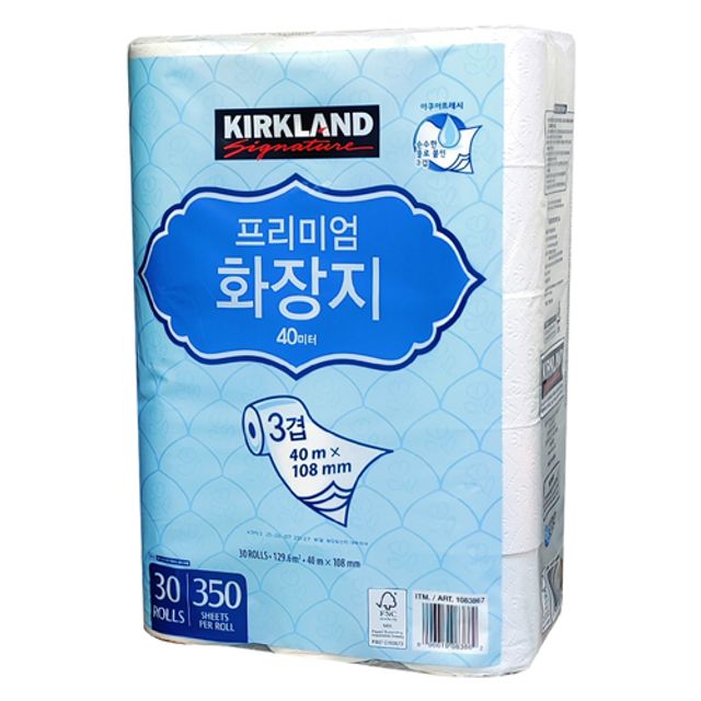 롤화장지 휴지 화장실화장지 프리미엄 화장지40m30롤