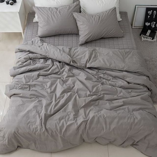 순면 차렵 BEDCOVER SS 워싱 이불 크림 60수 고밀도