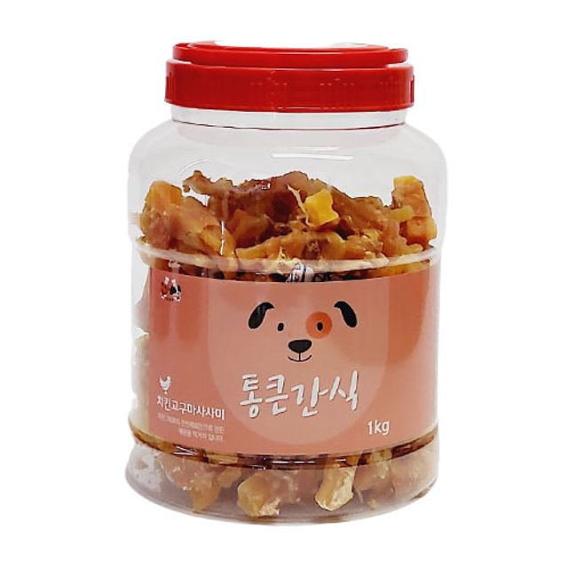 강아지 영양 간식 훈련용 칭찬용 치킨고구마 사사미