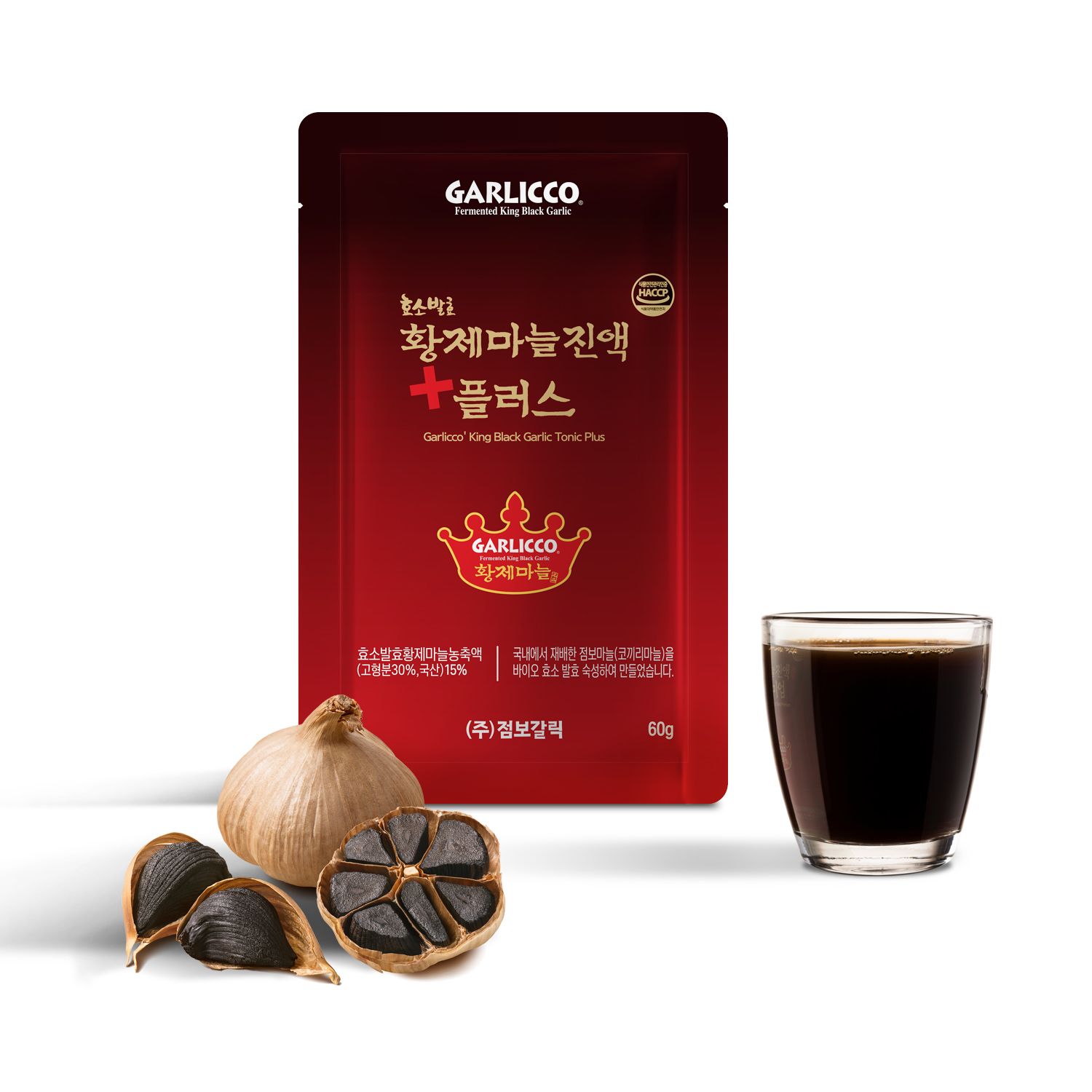 갈릭꼬 코끼리마늘 황제 흑마늘진액+ 60ml 30개입