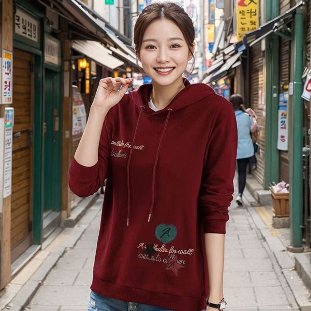 X 셀러허브 봄 후드티 여성 클래식 여성 후드