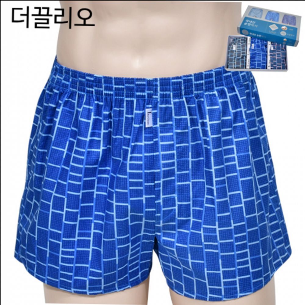 남성 트렁크팬티 3매입 세트 디자인 팬티