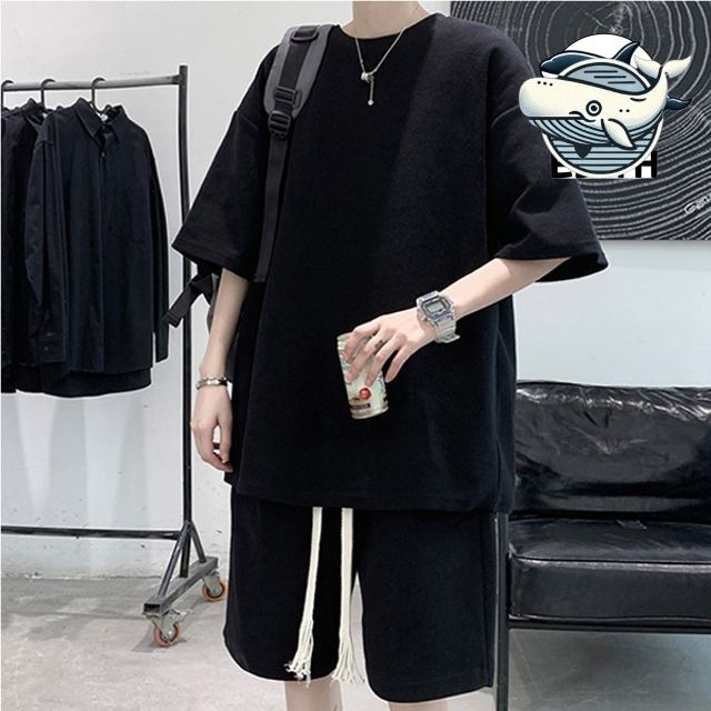 여름 필수 반팔 반바지 남성용 루즈핏 데일리