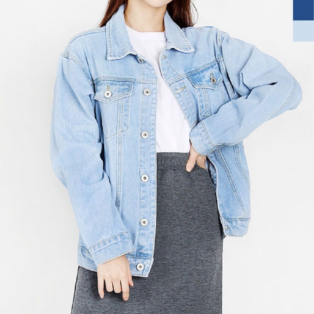 여성 캐쥬얼 기본 청자켓