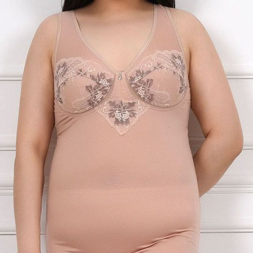 런닝형 이너웨어 할머니 일체형패드 이너 풀컵몰