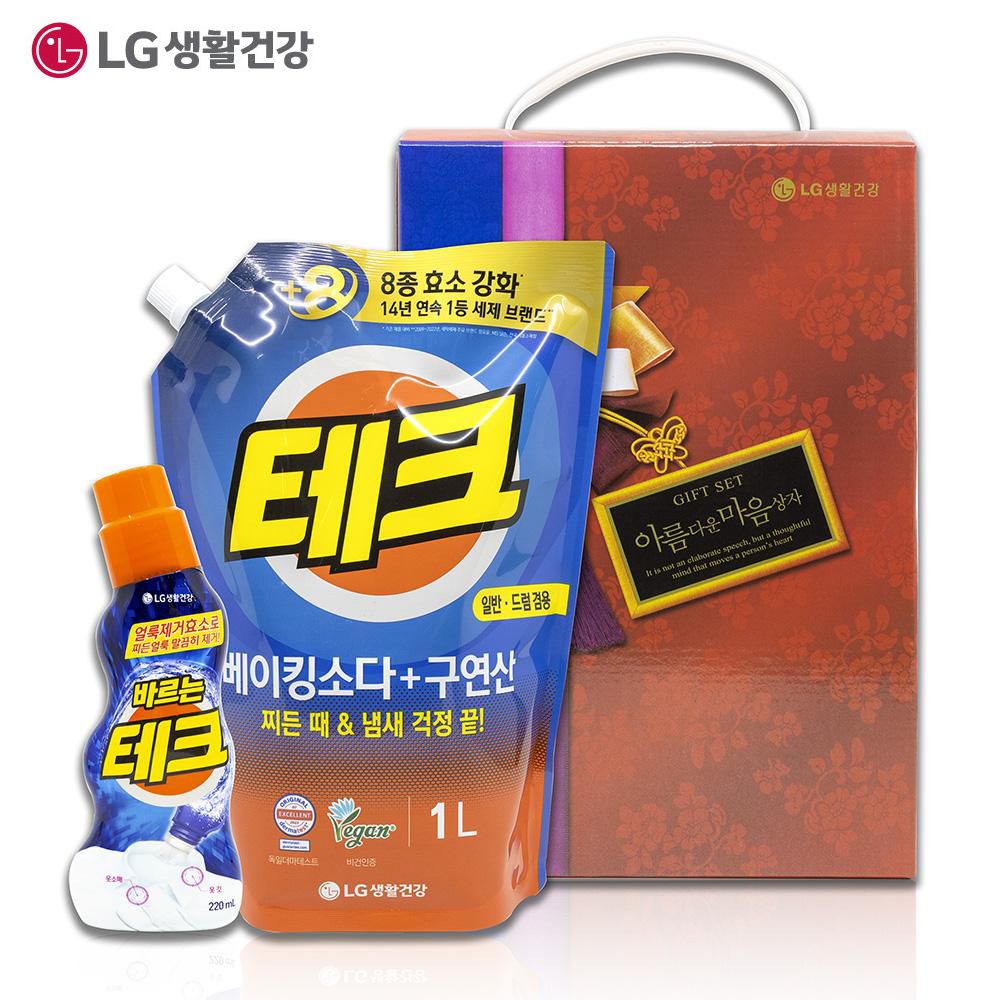 바르는 테크 220ml+테크 겸용 1L 리필 선물 명절