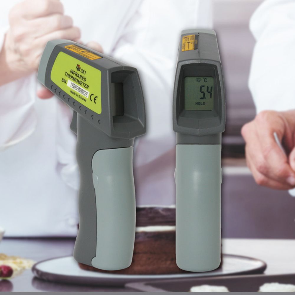아이티알,NE 적외선 온도계 tpi 381 식품전용 비접촉식 온도측정