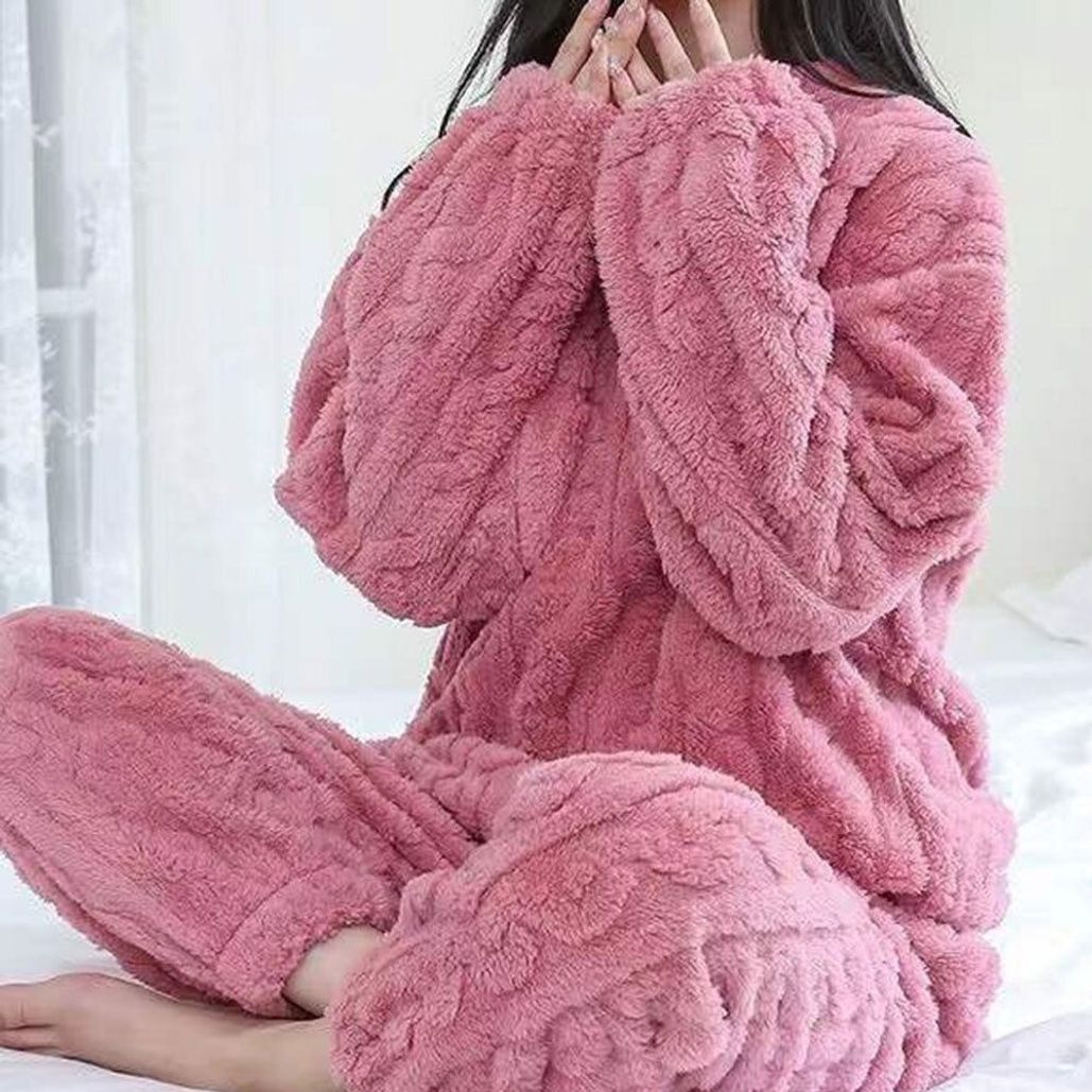 여성 세트 잠옷바지 수면바지 See 꽈배기 잠